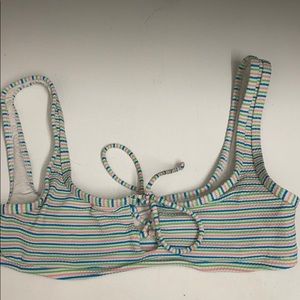 Onia Swimwear Striped Bikini Top